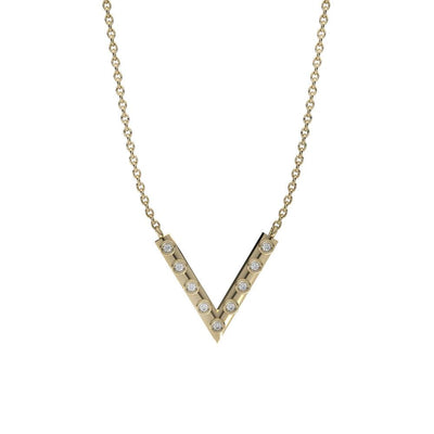 Diamond Fashion Necklace in 10K Yellow Gold - jewelerize.com