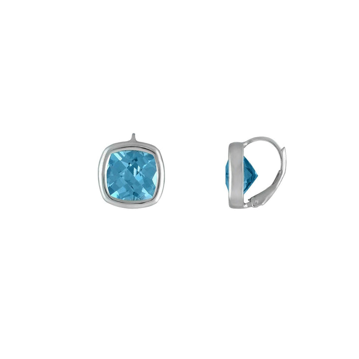 Sterling Silver Blue Topaz Fashion Earrings - jewelerize.com