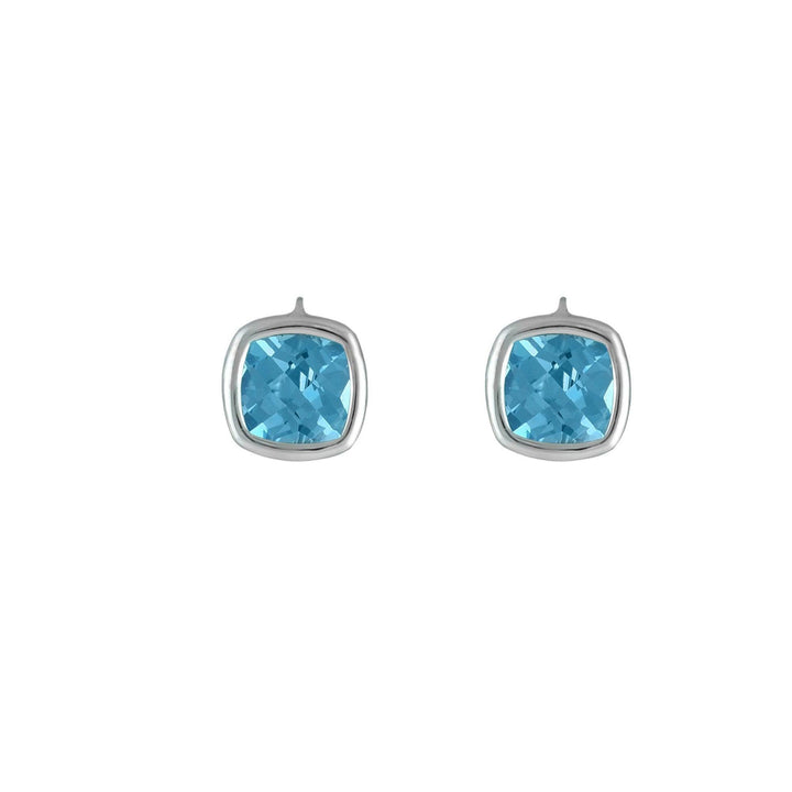 Sterling Silver Blue Topaz Fashion Earrings - jewelerize.com