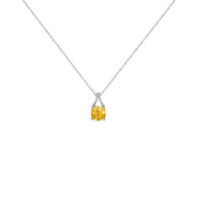 Citrine Fashion Pendant in Sterling Silver - jewelerize.com