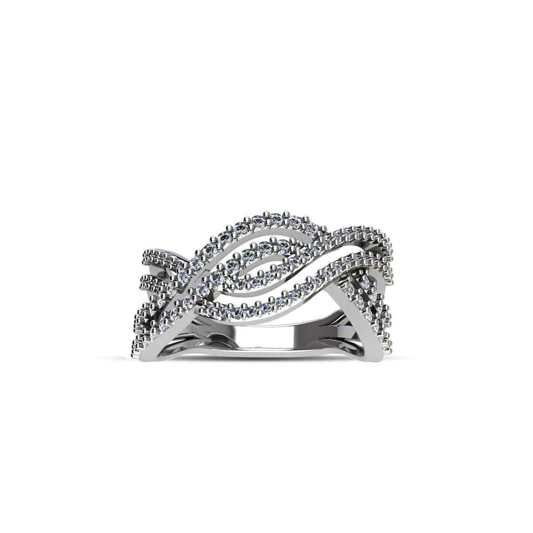 Cubic Zirconia Fashion Ring in Sterling Silver - jewelerize.com