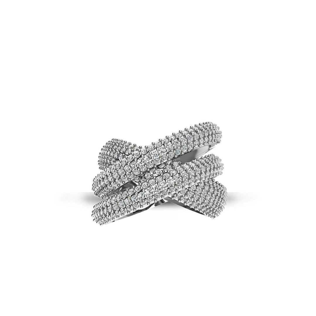 Cubic Zirconia Fashion Ring in Sterling Silver - jewelerize.com