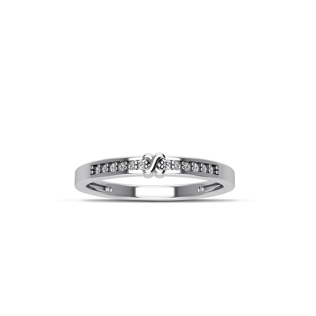 Cubic Zirconia Fashion Stackable Ring in Sterling Silver - jewelerize.com