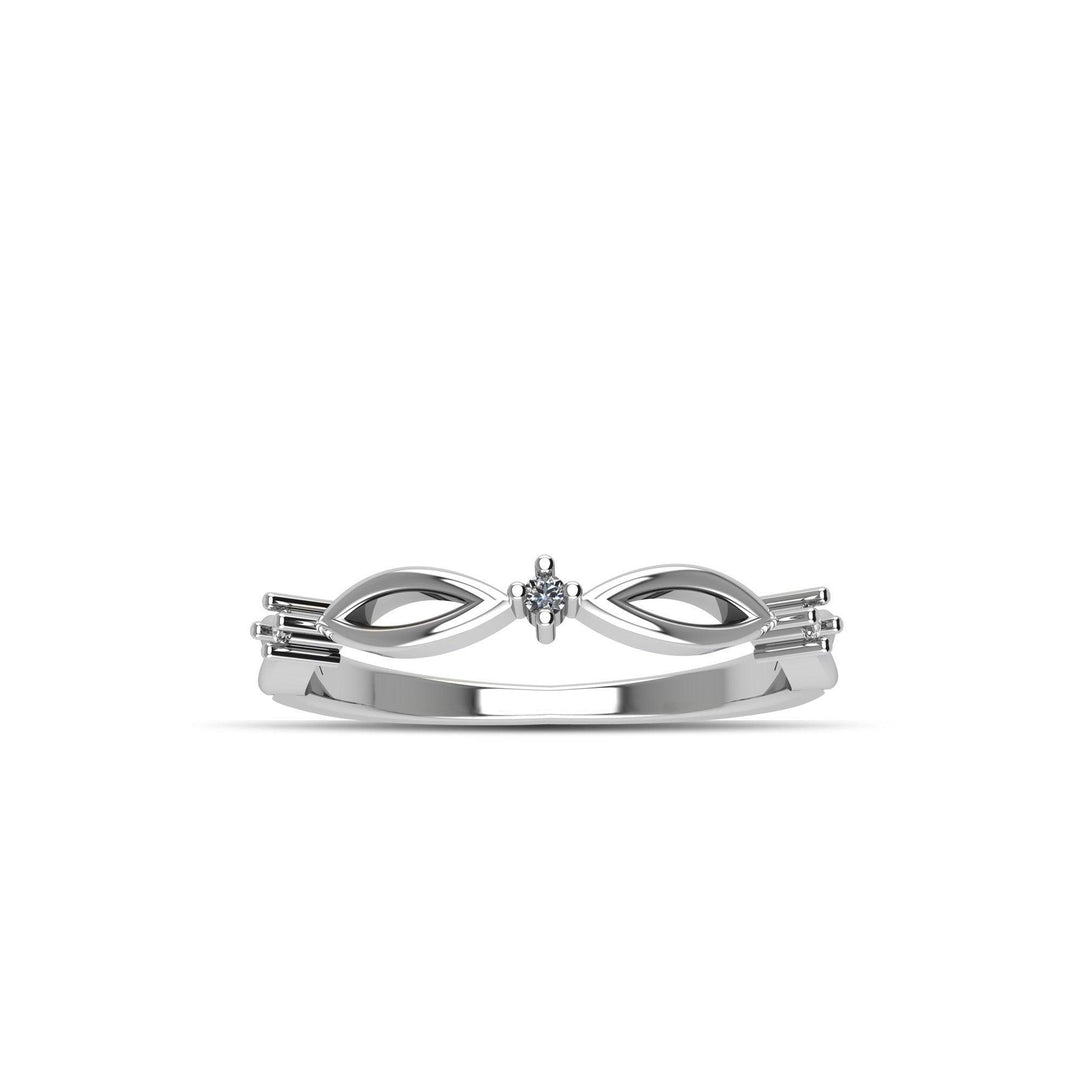 Cubic Zirconia Fashion Stackable Ring in Sterling Silver - jewelerize.com