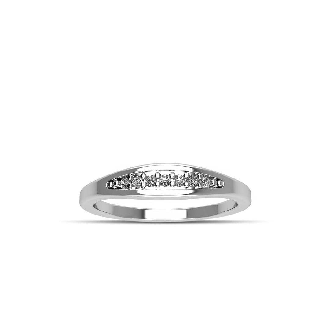 Cubic Zirconia Fashion Stackable Ring in Sterling Silver - jewelerize.com
