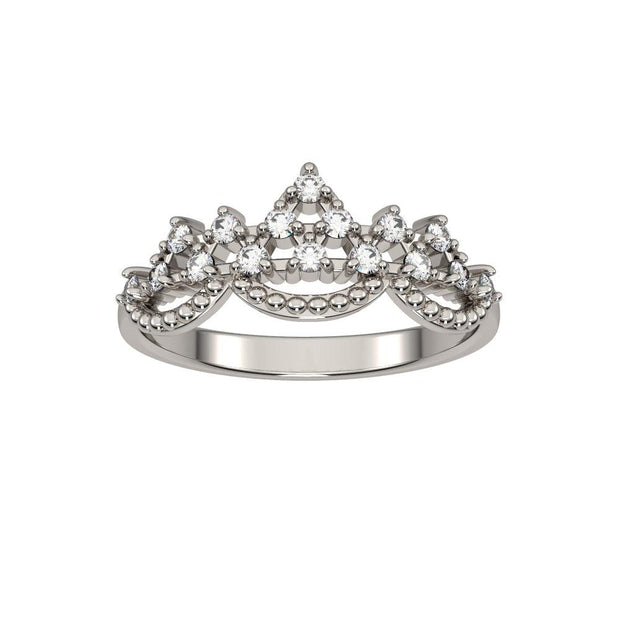 10k White Gold Diamond Fashion Ring - jewelerize.com