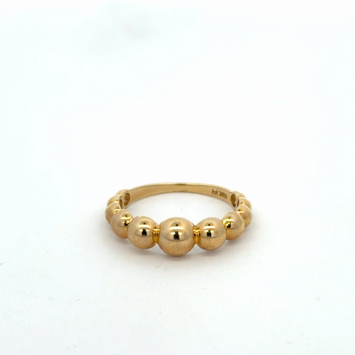 Polished 10K Yellow Gold Ball Ring - jewelerize.com