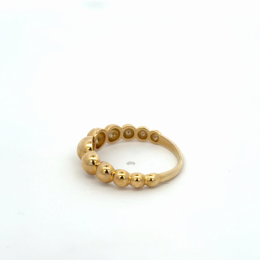 Polished 10K Yellow Gold Ball Ring - jewelerize.com