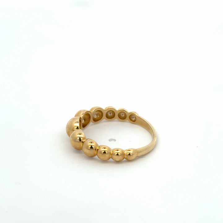 Polished 10K Yellow Gold Ball Ring - jewelerize.com