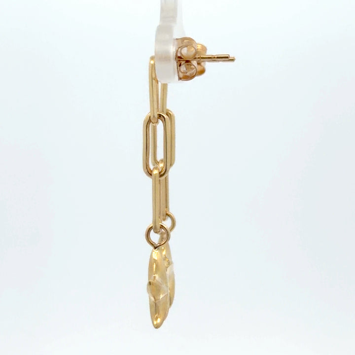 10K Yellow Gold Star Earrings - jewelerize.com