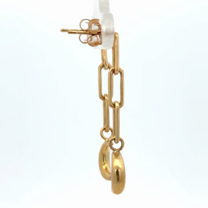10K Yellow Gold Moon Earrings - jewelerize.com