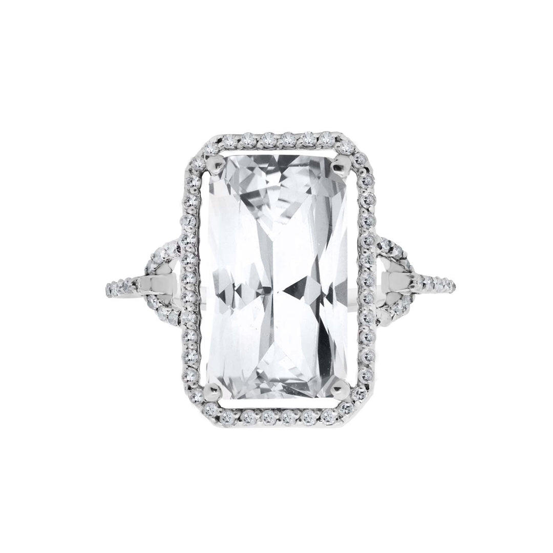 Lab Created White Sapphire Fashion Ring - jewelerize.com