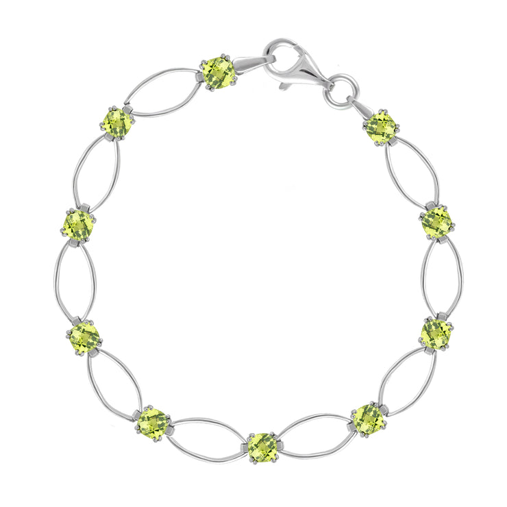 Peridot Fashion Bracelet in Sterling Silver