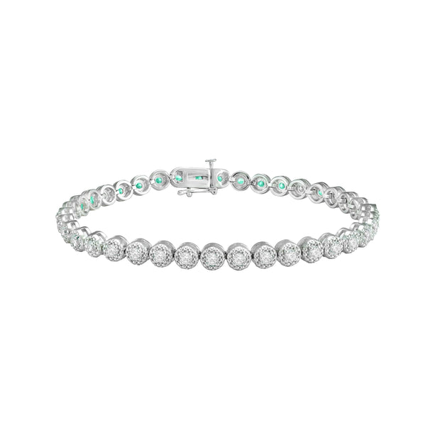 2 ct tdw Diamond Tennis Bracelet in 10K White Gold - jewelerize.com