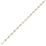 Diamond Fashion Bracelet in 10K Yellow Gold - jewelerize.com