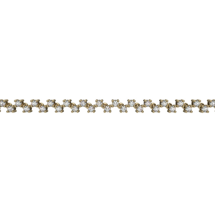 2 ct tdw Diamond Fashion Bracelet in 10K Yellow Gold - jewelerize.com