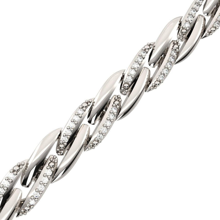 0.5 ct tdw Diamond Fashion Bracelet in 10K White Gold - jewelerize.com