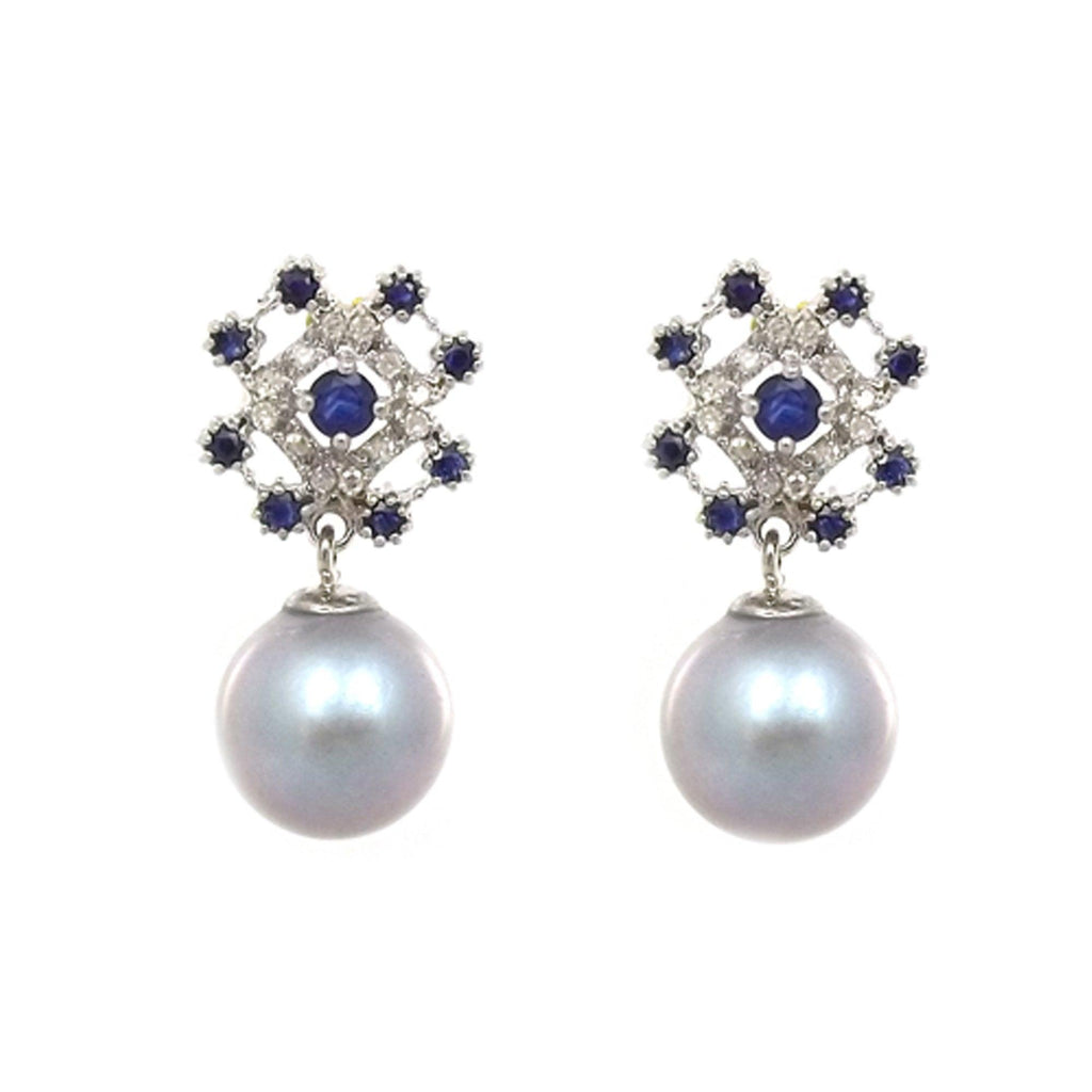 1*p様 All Blue Pearl earrings mediumシルバーピ All Blues™︎ Pearl earrings mediumシルバーピアス All Blues