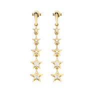 Diamond Fashion Dangle Star Earrings in 10K Yellow Gold - jewelerize.com