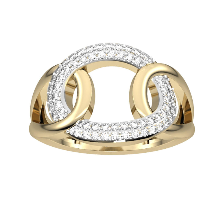 Diamond Accent Fashion Ring in 10K Yellow Gold - jewelerize.com