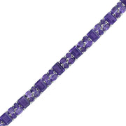 Amethyst Fashion Tennis Bracelet in Sterling Silver - jewelerize.com