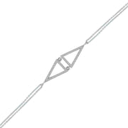 Diamond Accent Fashion Bracelet in 10K White Gold - jewelerize.com