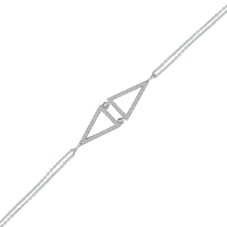 Diamond Accent Fashion Bracelet in 10K White Gold - jewelerize.com