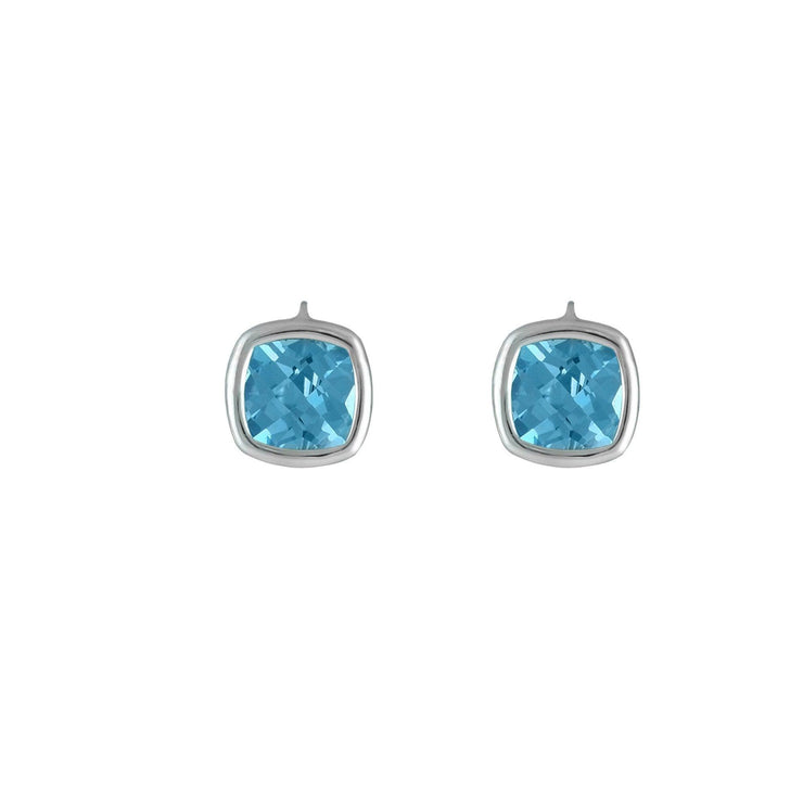 Sterling Silver Blue Topaz Fashion Earrings - jewelerize.com
