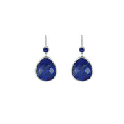 Lapis Lazuli Dangle Fashion Earrings In Sterling Silver - jewelerize.com