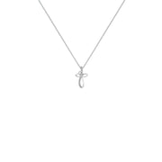 Diamond Accent Cross Pendant in Sterling Silver - jewelerize.com