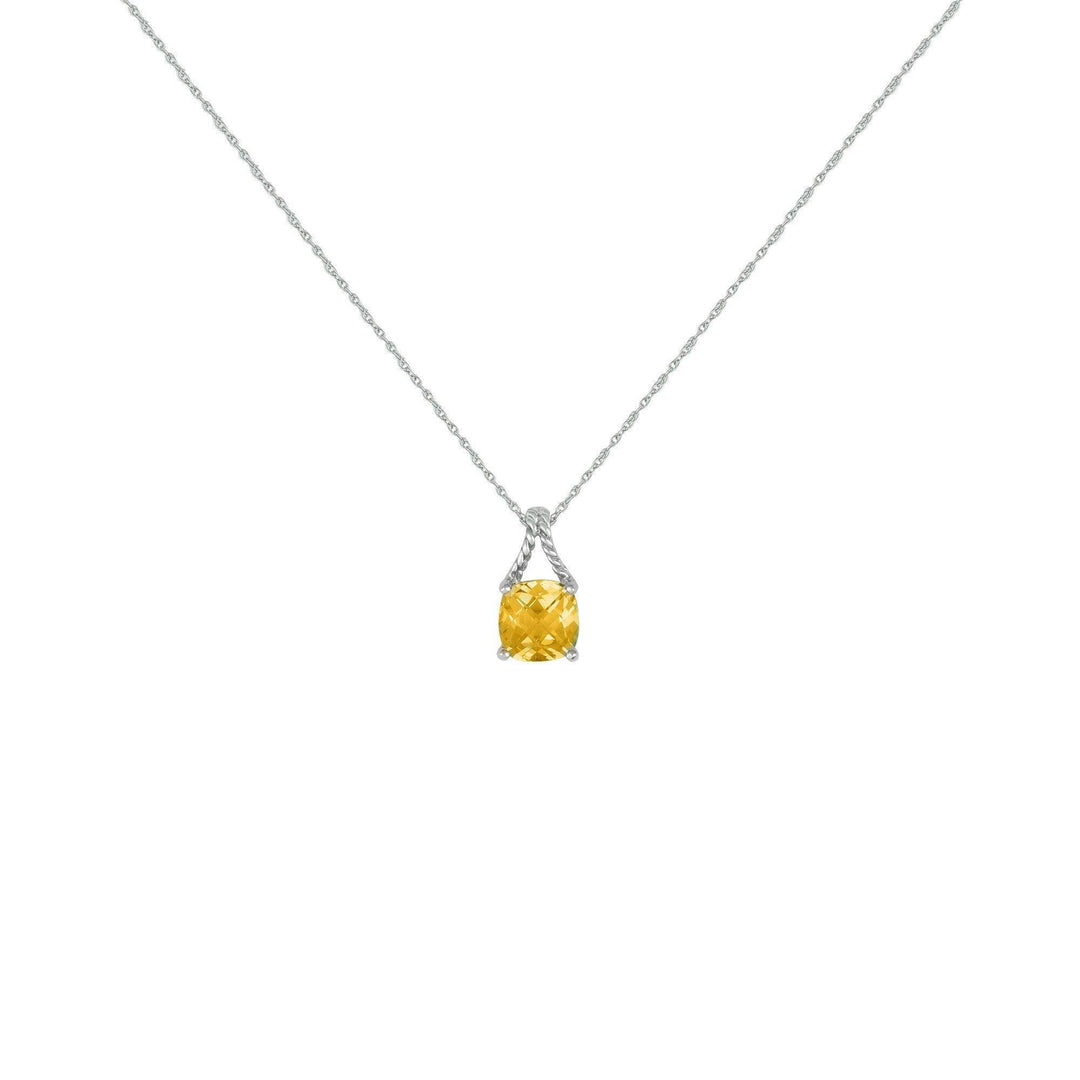 Citrine Fashion Pendant in Sterling Silver - Main Image