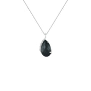 Black Onyx and Diamond Accent Fashion Silver Pendant - jewelerize.com