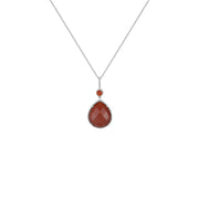 Red Carnelian Fashion Pendant in Sterling Silver - jewelerize.com