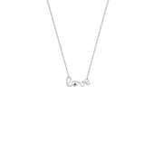 Ruby 'Love' Necklace in Sterling Silver - jewelerize.com