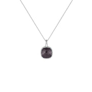 Genuine Ruby and Diamond Accent Pendant in Silver - jewelerize.com