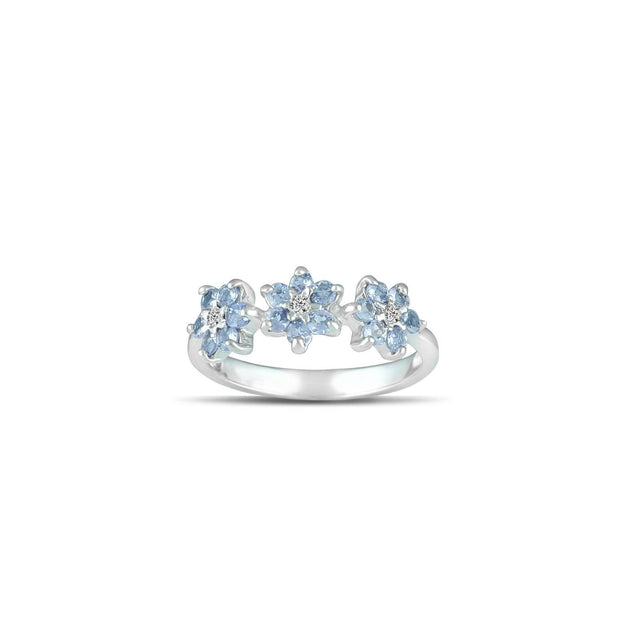 10K White Gold Tanzanite and Diamond Accent Fashion Ring - jewelerize.com