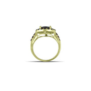 10K Yellow Gold Multi-Stone Garnet Fashion Ring - jewelerize.com