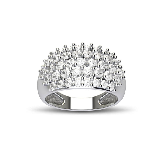 White Topaz Fashion Ring in Sterling Silver - jewelerize.com