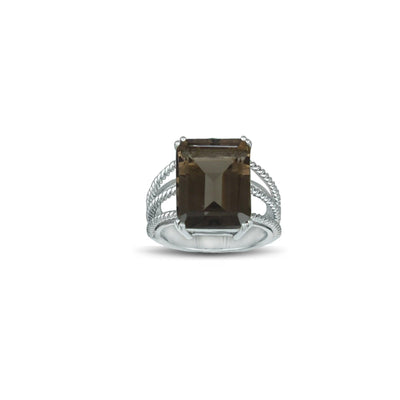 Smokey Quartz Fashion Ring in Sterling Silver - jewelerize.com