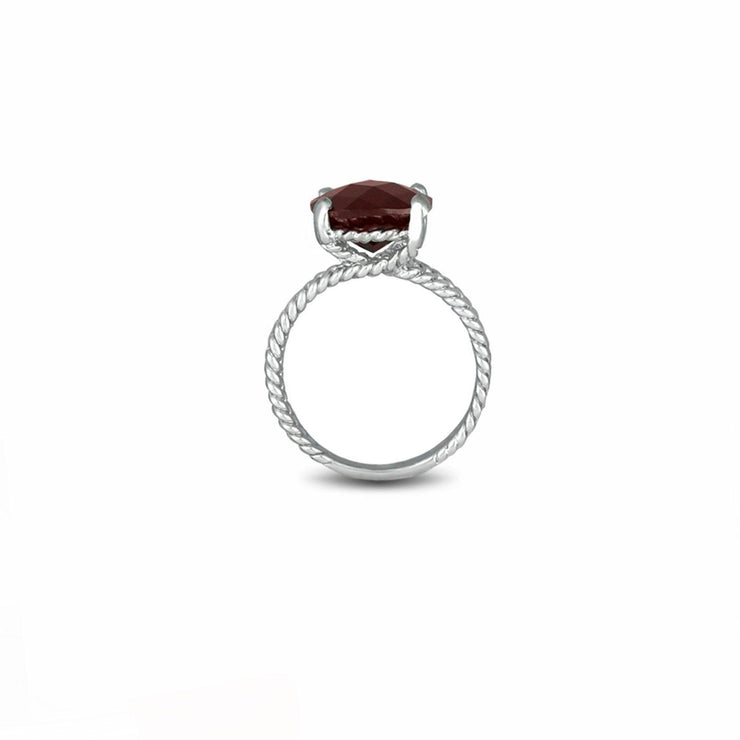 Garnet Fashion Ring in Sterling Silver - jewelerize.com