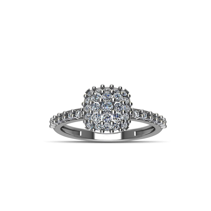 Cubic Zirconia Fashion Ring in Sterling Silver - jewelerize.com