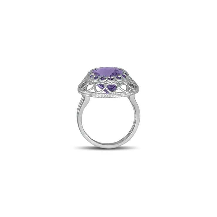 Pink Amethyst Fashion Ring in Sterling Silver - jewelerize.com