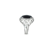 Black Onyx and Diamond Accent Fashion Ring - jewelerize.com