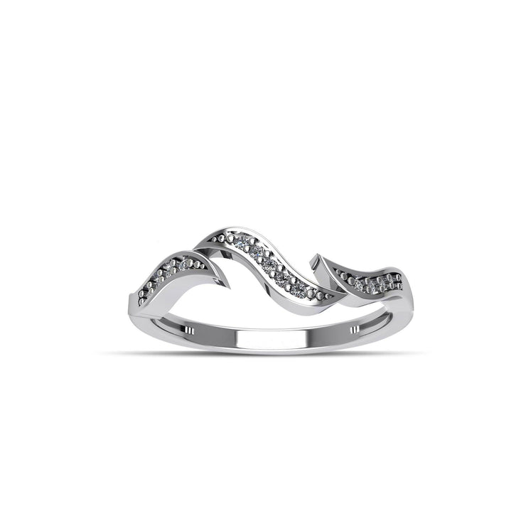 Cubic Zirconia Fashion Stackable Ring in Sterling Silver - jewelerize.com