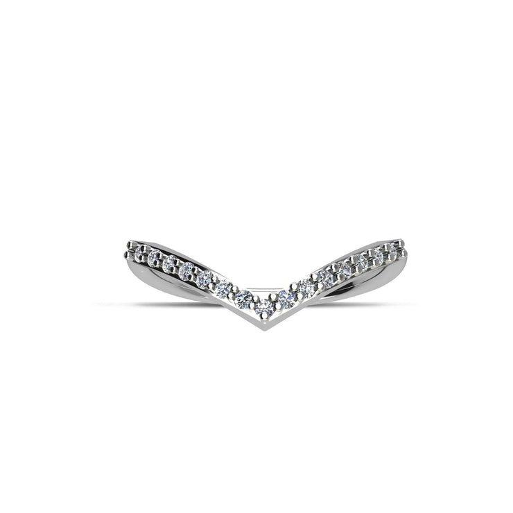 Cubic Zirconia Fashion Stackable Ring in Sterling Silver - jewelerize.com