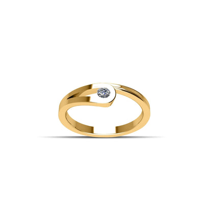 Gold Plated over Sterling Silver Cubic Zirconia Fashion Ring - jewelerize.com