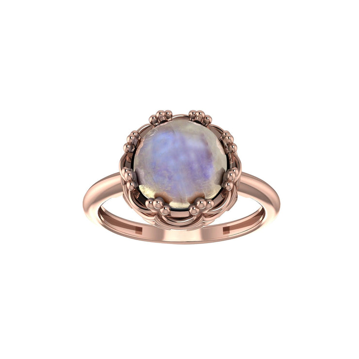 10k Rose Gold Moonstone Ring - jewelerize.com