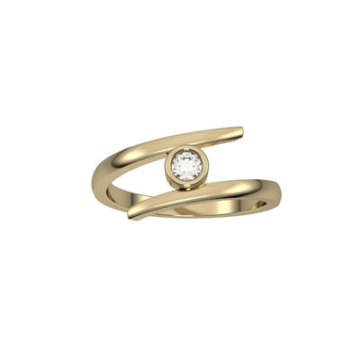 10k Yellow Gold Diamond Ring - jewelerize.com