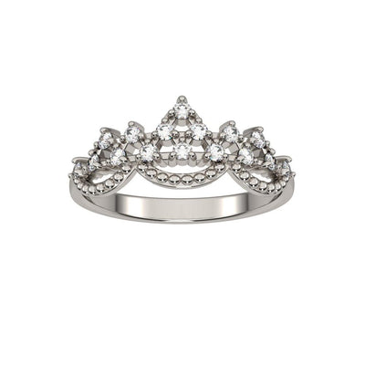 10k White Gold Diamond Fashion Ring - jewelerize.com